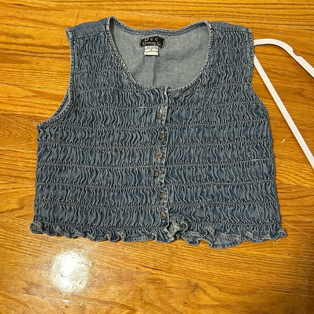 Denim crop top